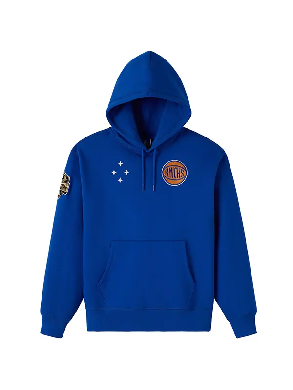 New York Knicks OVO Blue Fleece Hoodie