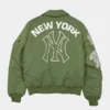 New York Yankees Alpha Industries Sage Green MA-1 Flight Jacket