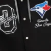 OVO x MLB Toronto Blue Jays Full Snap Bomber Jacket - Image 3