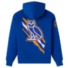 New York Knicks OVO Blue Fleece Hoodie - Image 2