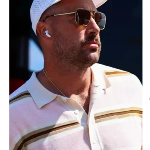 Pink Striped Polo Shirt