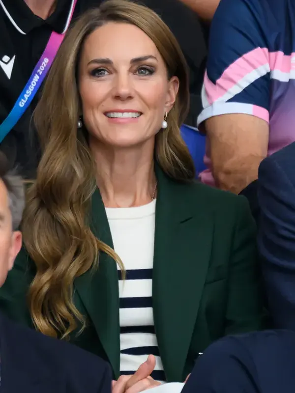 Princess Kate deep green blazer