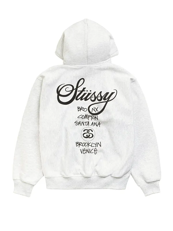 Stüssy World Tour Zip Hoodie - Image 3