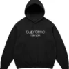 Supreme Classic Logo Hooded Sweatshirt black