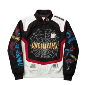 Undefeated x Spider-Man Black Varsity Jacket 2026