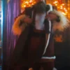 Violent Night 2 David Harbour Santa Claus Suede Leather Coat 2026