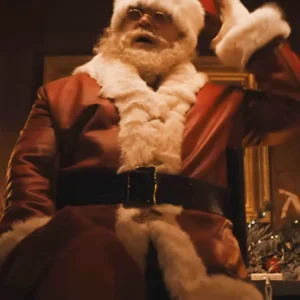 Violent Night 2 David Harbour Santa Red Leather Coat