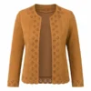 Women's Premium Suede Floral Cutwork Jacket