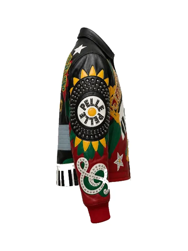 leather bomber jacket