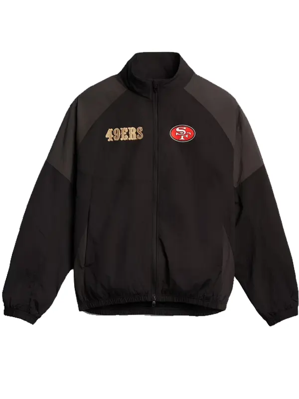 49ers oversized track jacket