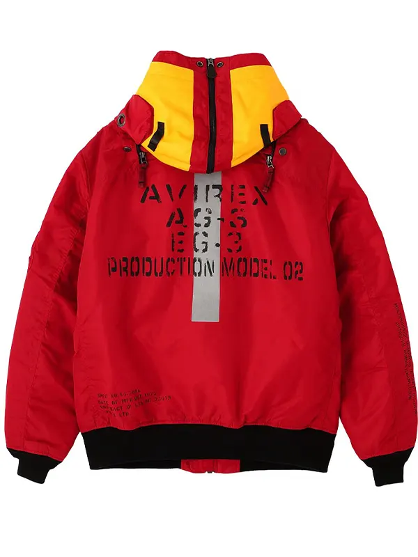 Avirex x Evangelion Bomber Jacket Red