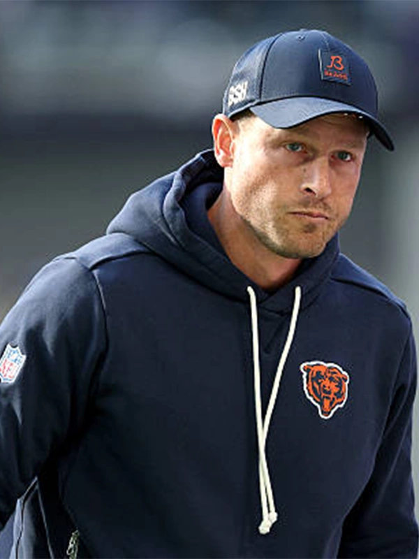 Ben Johnson Chicago Bears Sideline Hoodie - Image 2