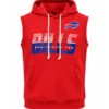 James Cook Bills Sideline Sleeveless Hoodie - Image 2