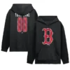 Boston Red Sox Black Metallic Custom Hoodie