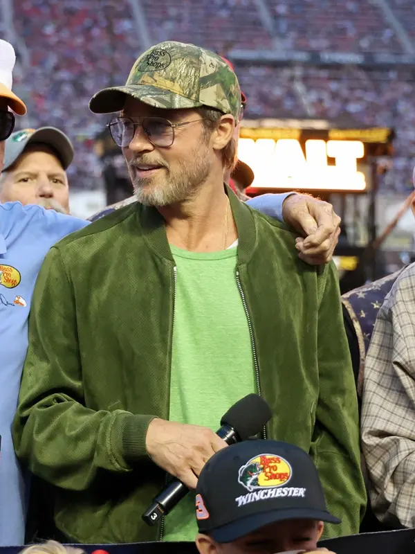 Brad Pitt NASCAR Cup Series 2026 Green Bomber Jacket
