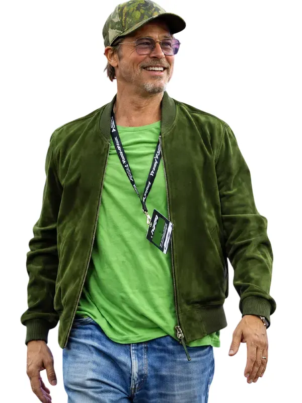 Brad Pitt NASCAR bomber jacket