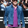 Brad Pitt San Sebastián Film Festival Blue Suede Jacket