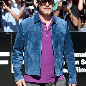Brad Pitt San Sebastián Film Festival Blue Suede Jacket