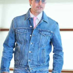 Brad Pitt San Sebastián Film Festival Denim Jacket