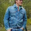 Brad Pitt double denim jacket