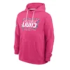 Detroit Lions 2026 Crucial Catch Pink Sideline Pullover Hoodie