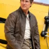 Digger 2026 Tom Cruise Distressed Leather Jacket