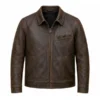 Digger 2026 Tom Cruise Distressed Leather Jacket - Image 2