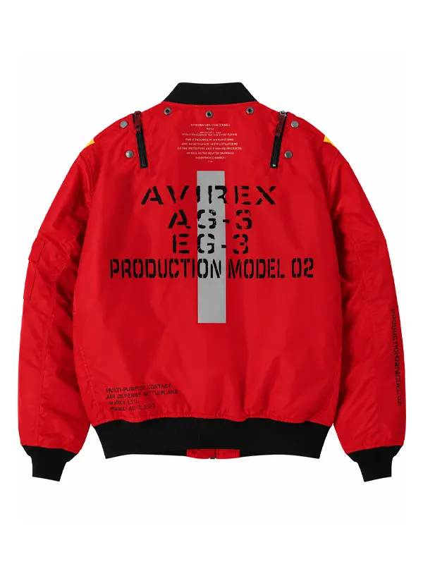 RADIO X EVA AVIREX MA-1 Red Bomber Jacket | Shop Now