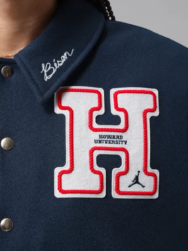 Jordan Flight x Howard University Varsity Jacket - Image 5