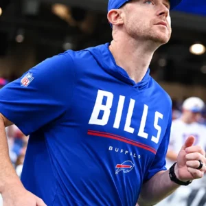 Joe Brady Bills hooded short sleeve t-shirt