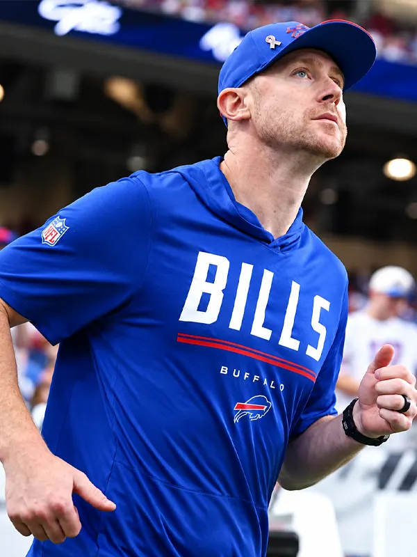 Joe Brady Bills hooded short sleeve t-shirt