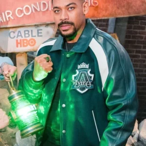 Lanterns John Stewart green varsity jacket