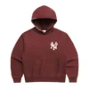 MLB Yankees washed fleece hoodie brown