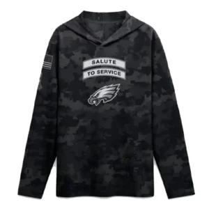 Philadelphia Eagles 2026 Salute to Service Sideline Hooded Top