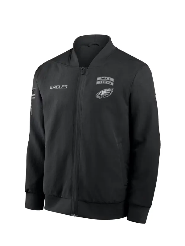 Philadelphia Eagles 2026 Salute to Service bomber jacket