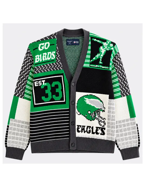 Philadelphia Eagles Patchwork Cardigan