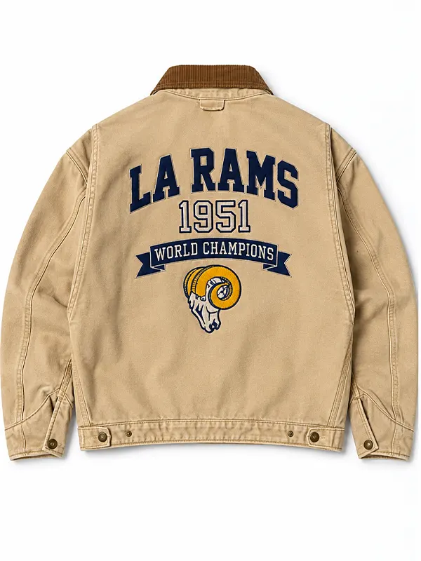 RAMS TAN PETROL JACKET