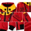 Radio Eva x Avirex Ma-1 Flight Red Jacket Front infograph