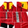 Radio Eva x Avirex Ma-1 Red Flight Jacket Back infograph