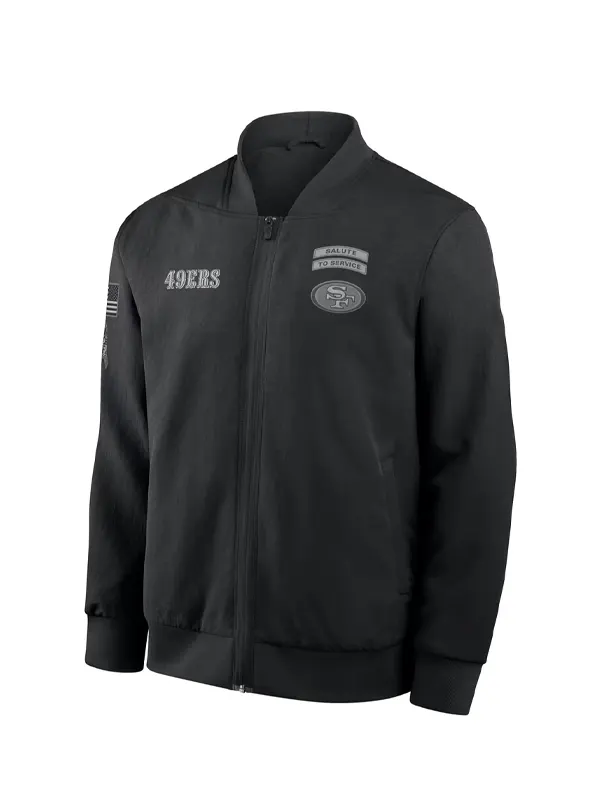 San Francisco 49ers 2026 Salute to Service Bomber Jacket