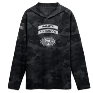 San Francisco 49ers 2026 Salute to Service Sideline Hooded Top