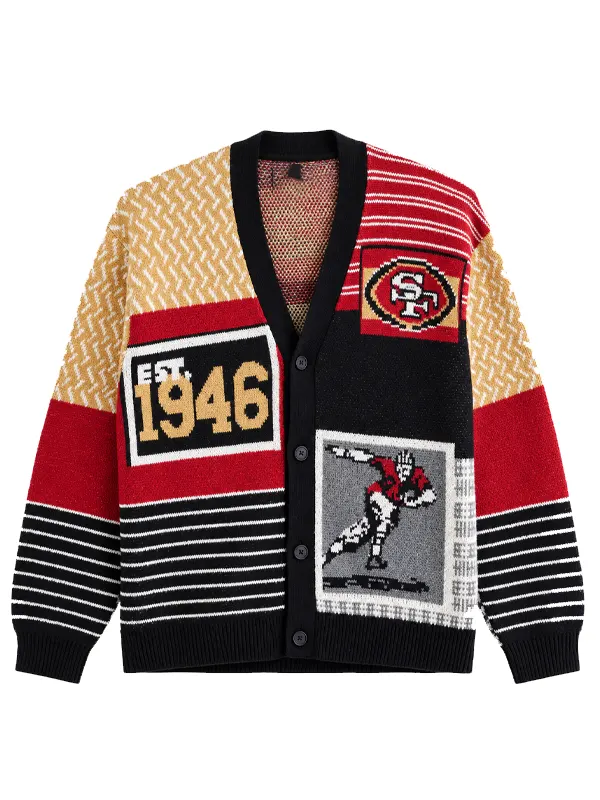 San Francisco 49ers Patchwork Cardigan