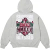 Supreme Blessed Appliqué Zip up Hoodie - Image 4