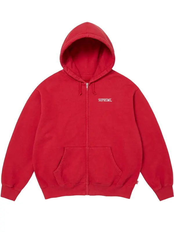Supreme Blessed Appliqué Zip up Hoodie - Image 3