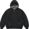 Supreme Leather Appliqué Jacket Black