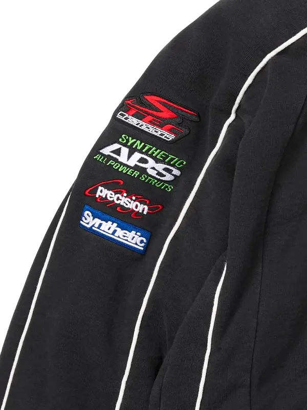 Supreme Racing Lined Zip Up Hooded Sweatshirt - Image 5