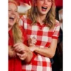Taylor Swift Chiefs Game Red Checked Polo Dress - Image 2