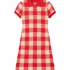 Taylor Swift Red Checkered Polo Dress