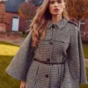 The Gentlemen S02 Houndstooth Cape jacket