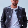 Travis Kelce Embellished Collarless Jacket